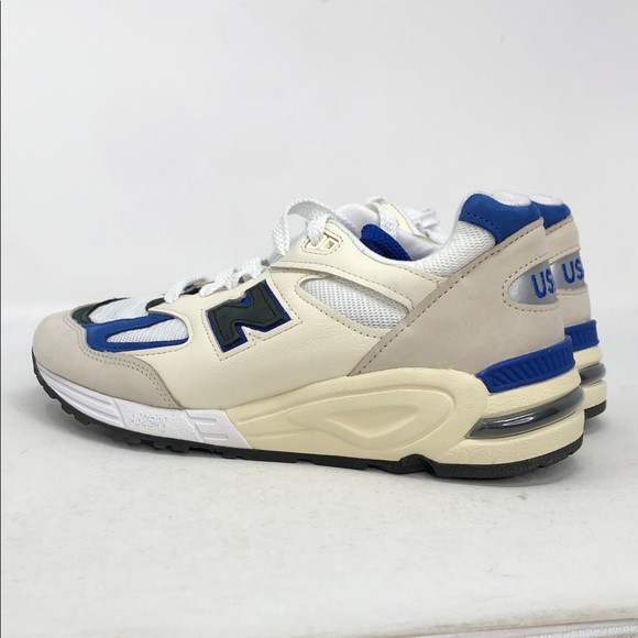 New Balance 990v2 x Teddy Santis MiUSA White Blue M990WB2 Mens Sneakers - Size 9 - Picture 5 of 12
